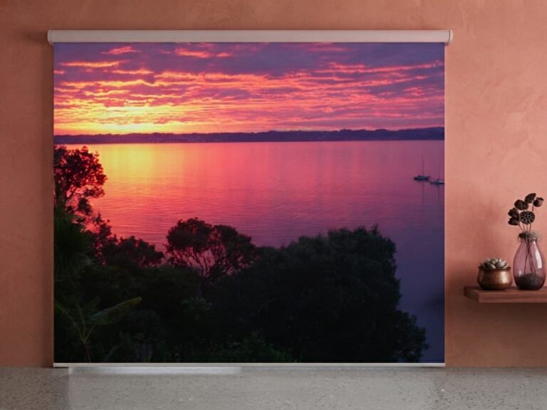 Printed roller blind sunset nz