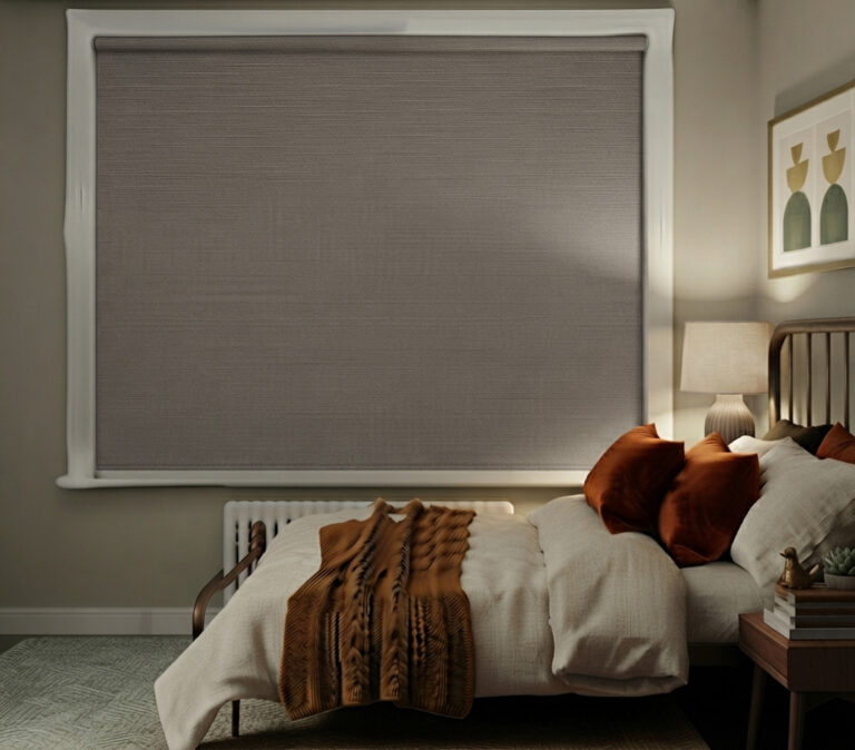 Lightguard 360 Blackout Roller Blinds - Soluna Callie Pebble Gray nz