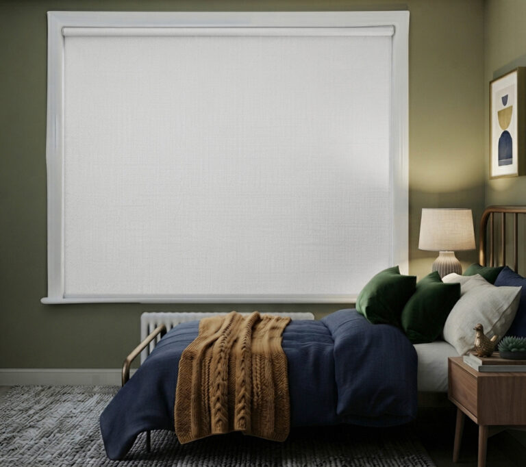 lightguard 360 blackout roller blind - soluna Callie Pure White nz