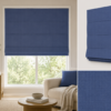 Medium Blue Roman Blinds NZ