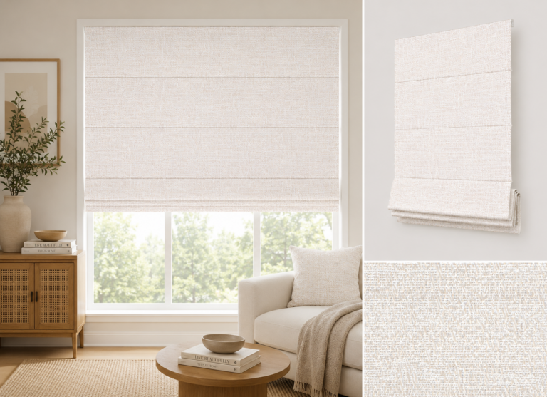 Snow (white) Roman Blinds