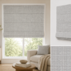 soothing gray roman blinds