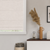 Vanilla roman blinds